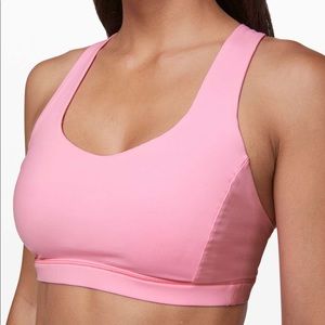 Lululemon Free to be Serene Bra in Pink Shell